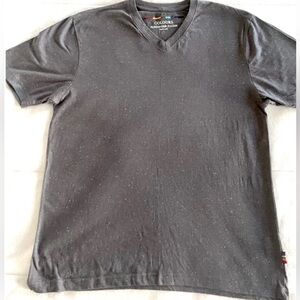 Colours by Alexander Julian Charcoal Gray Speckled V-Neck Tee!